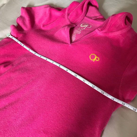 Pink OP Terrycloth Hooded Beach Cover, Girl Size 14/16 - Summer Dress - Woman XS - Picture 6 of 7